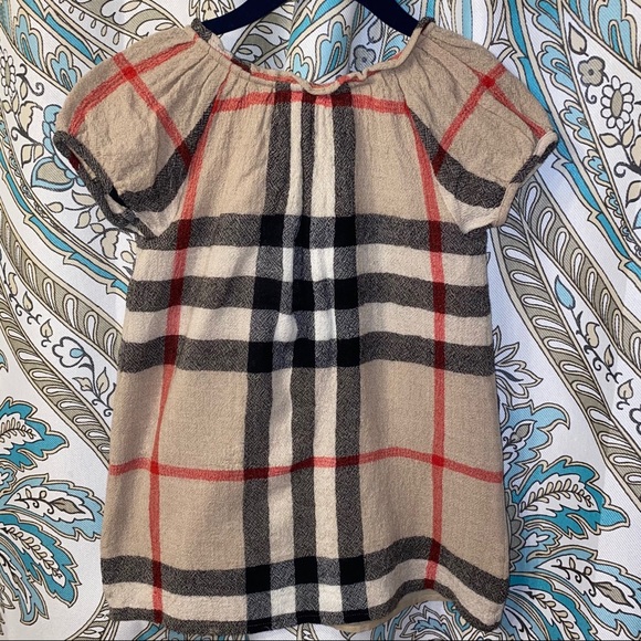 SOLD - NWT Burberry Girls House-Check Dress - Picture 6 of 13